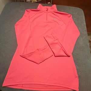 Under Armour Womens‎ Pink AllSeasonGear Quarter Zip Running Pullover Small